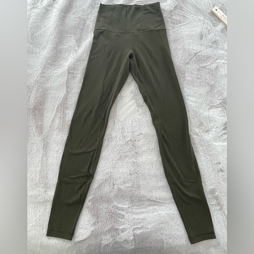 Lululemon Aligns 28” Leggings, Olive Green